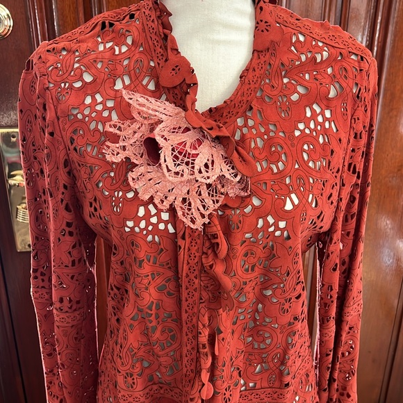 SAVE THE QUEEN LEATHER CUTOUT JACKET SIZE LARGE - Picture 2 of 11